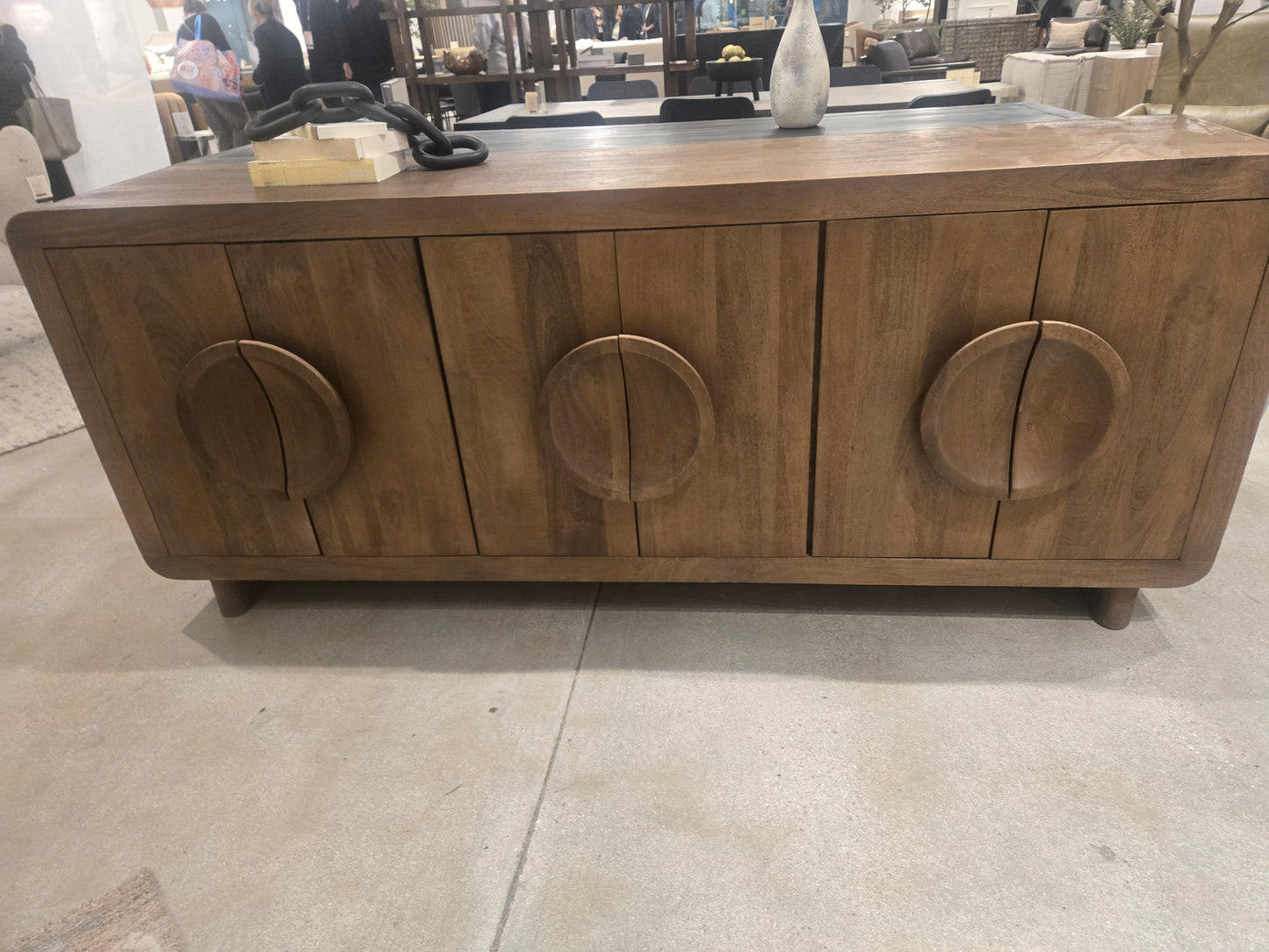Gorgeous 6 Door Solid Wood Sideboard finished Solid Mango Wood