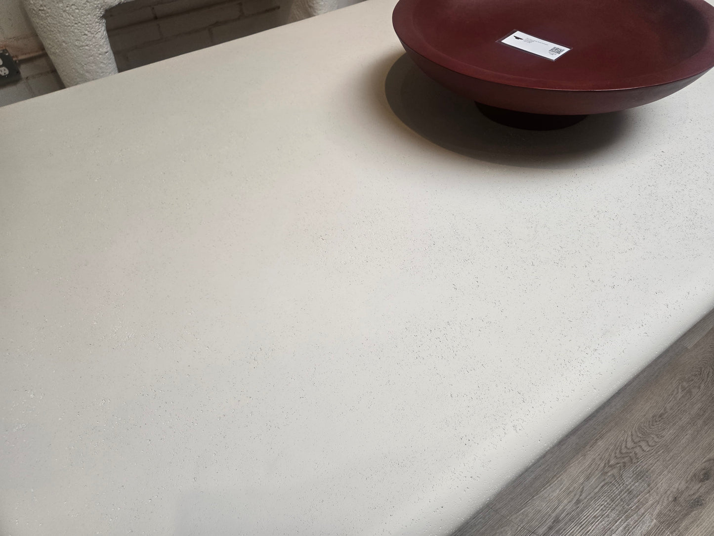 Brand New 102" White Dove Concrete Outdoor Dining Table