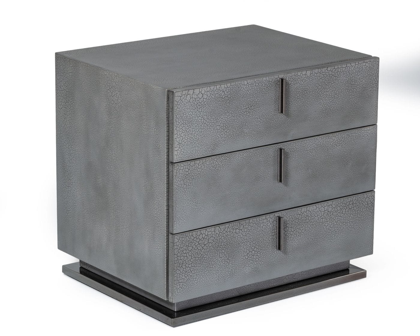 Modrest Buckley - Grey & Black Stainless Steel Bedroom Set