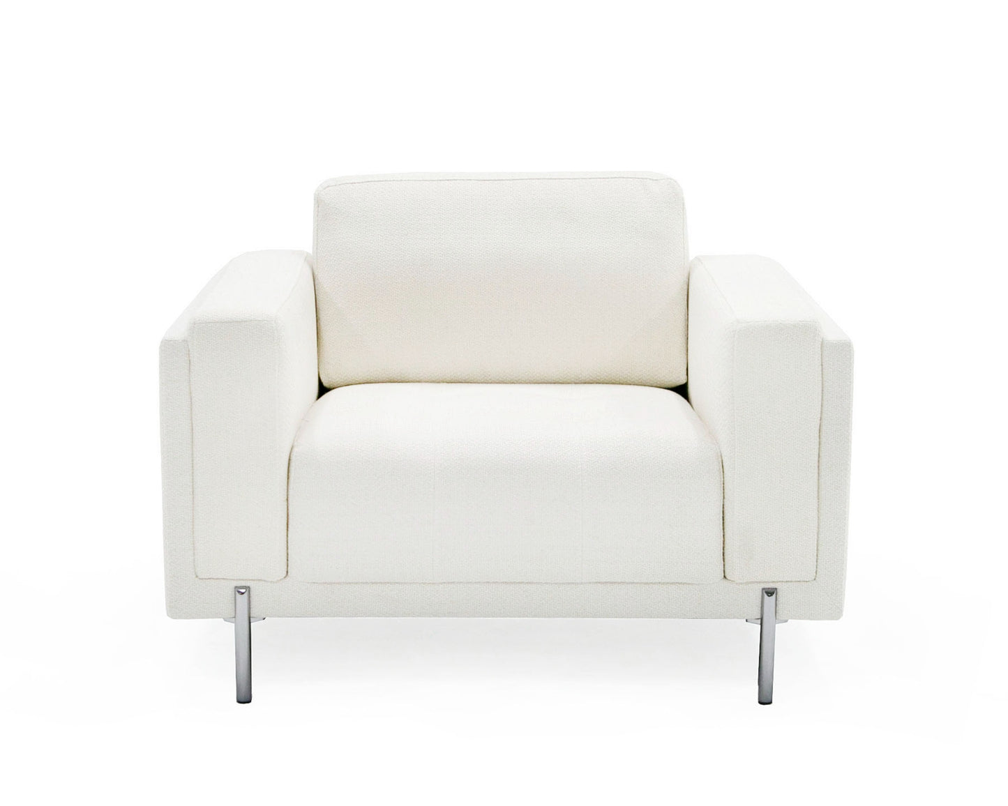 Divani Casa Schmidt - Modern Off White Fabric Chair