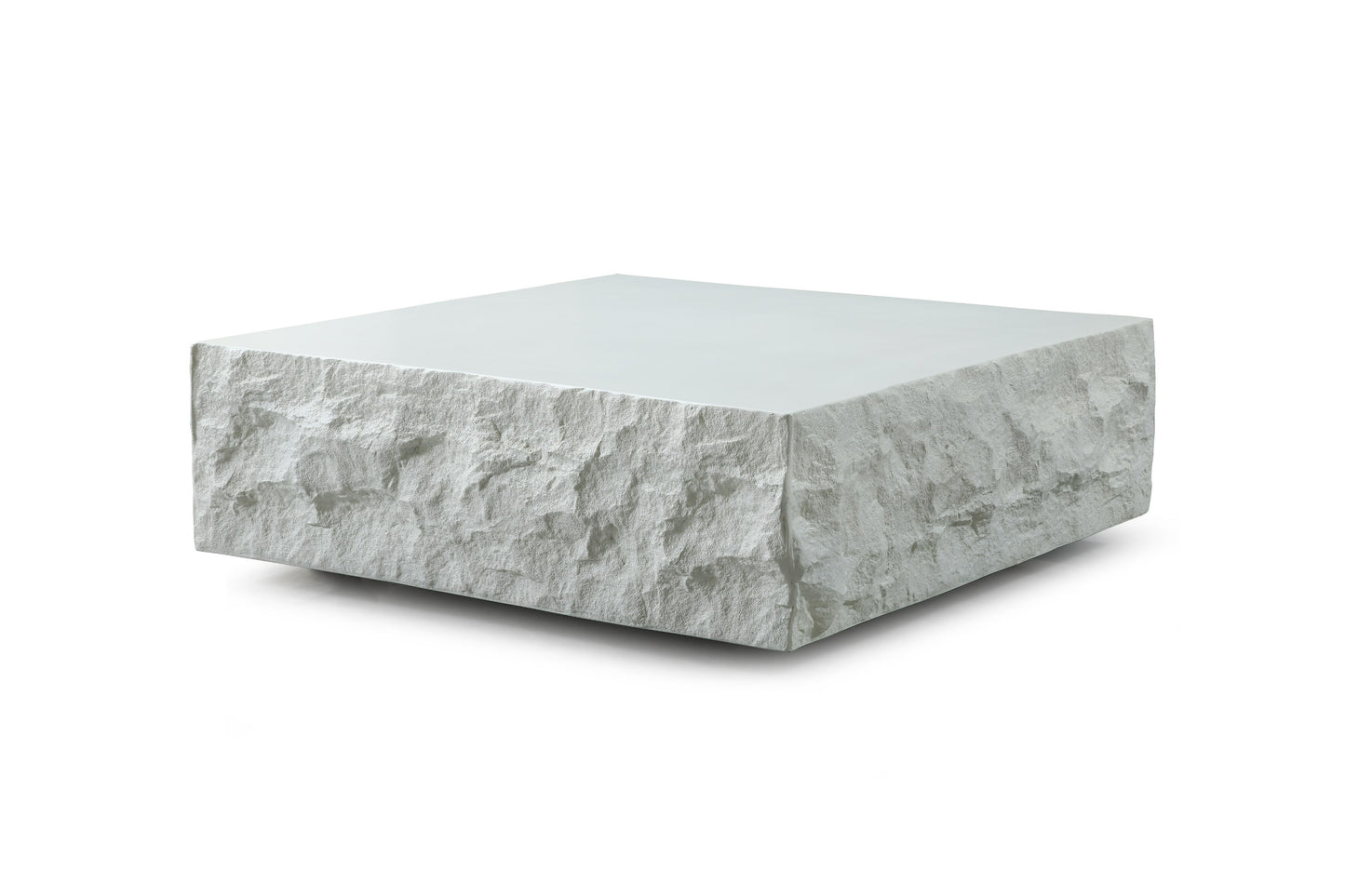Modern 42" Off-White Square Coffee Table
