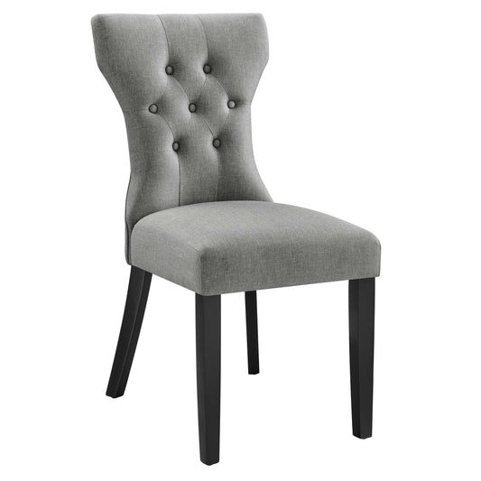 Silhouette Dining Side Chair by Modway in Light Gray