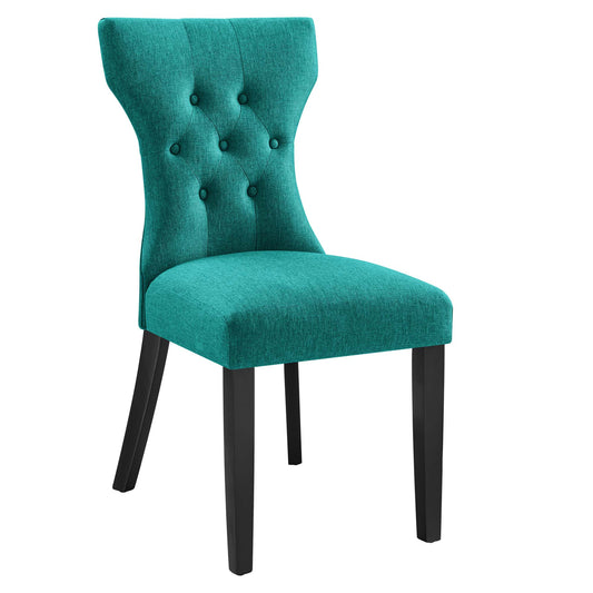 Silhouette Dining Side Chair by Modway in Teal