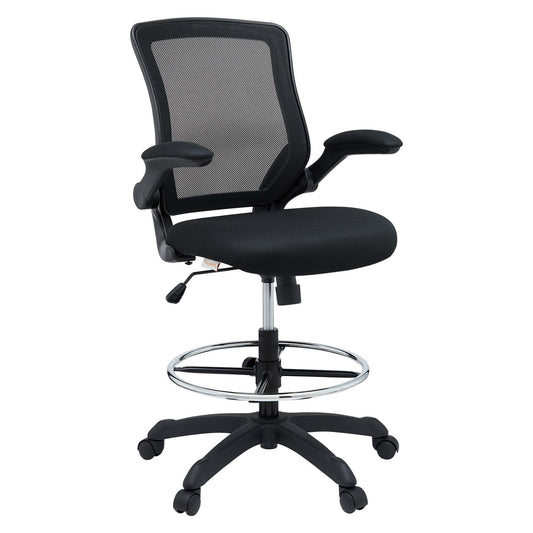Veer Drafting Chair by Modway in Black
