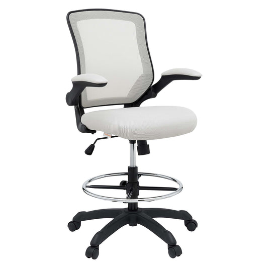 Veer Drafting Chair by Modway in Gray