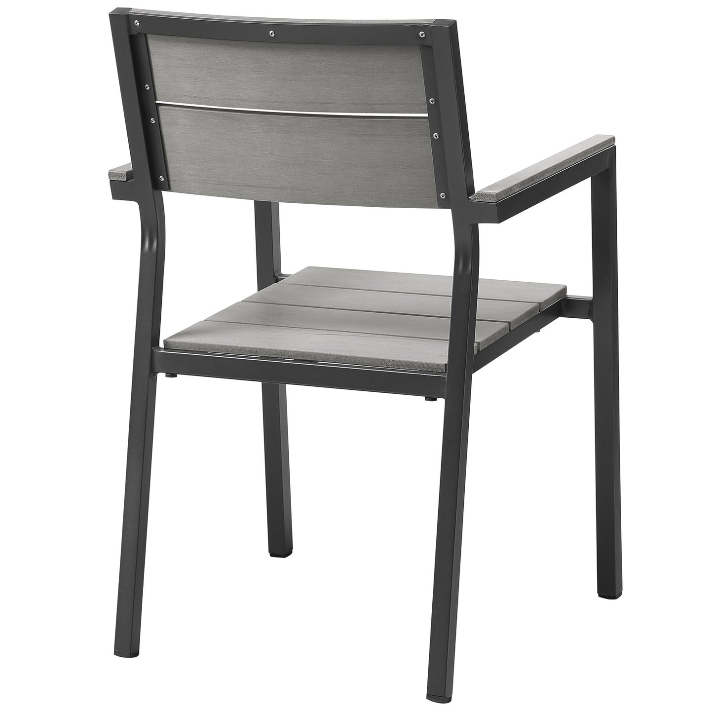 Maine 9 Piece Outdoor Patio Dining Set by Modway in Brown Gray