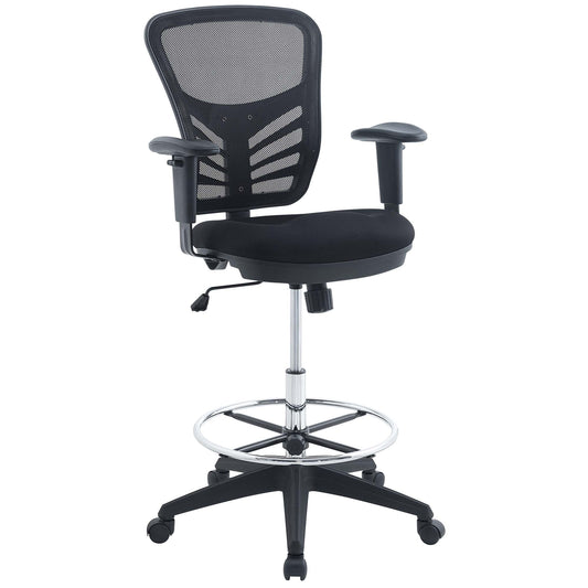 Articulate Drafting Chair by Modway in Black