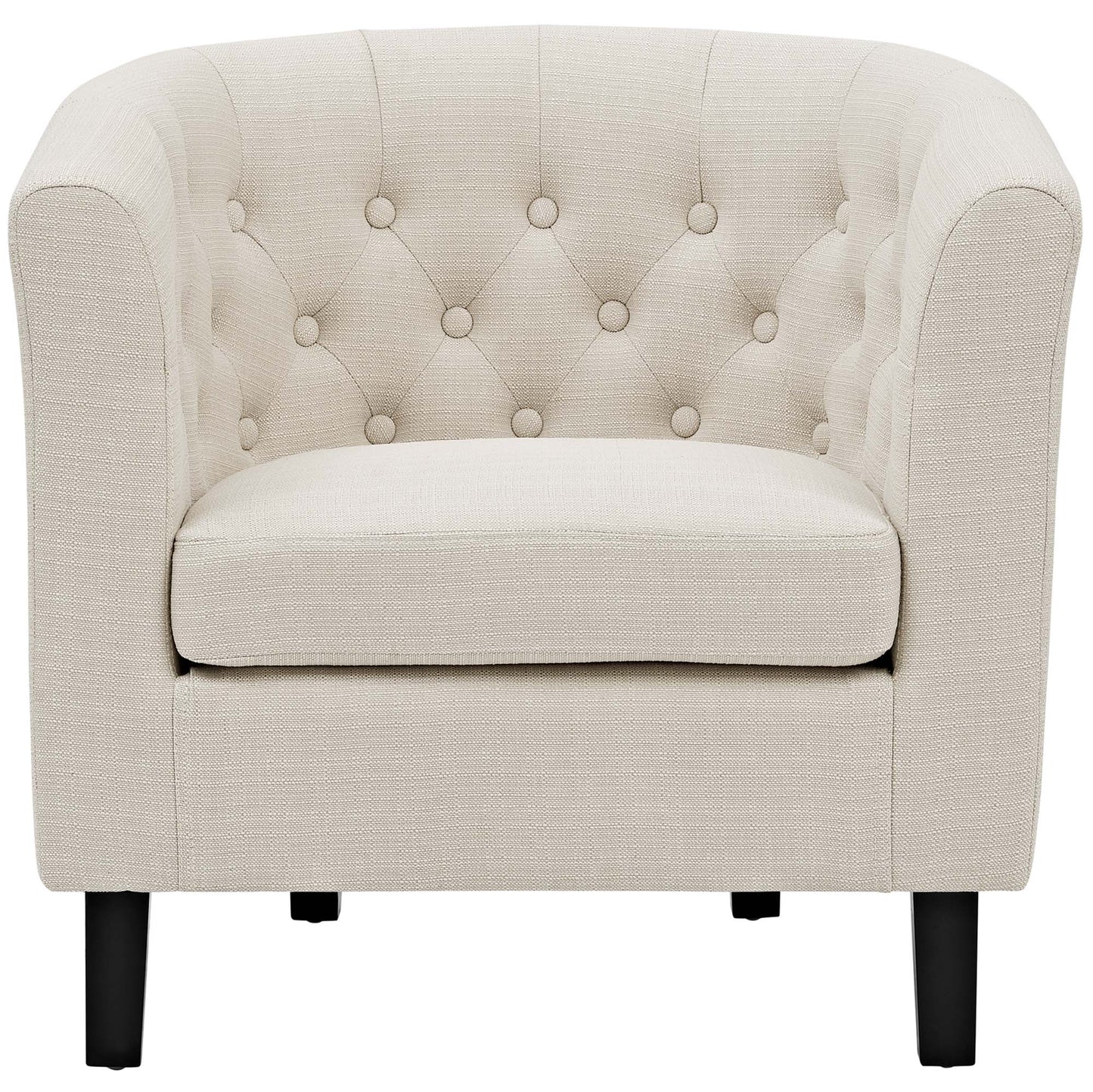 Prospect Upholstered Fabric Armchair by Modway in Beige
