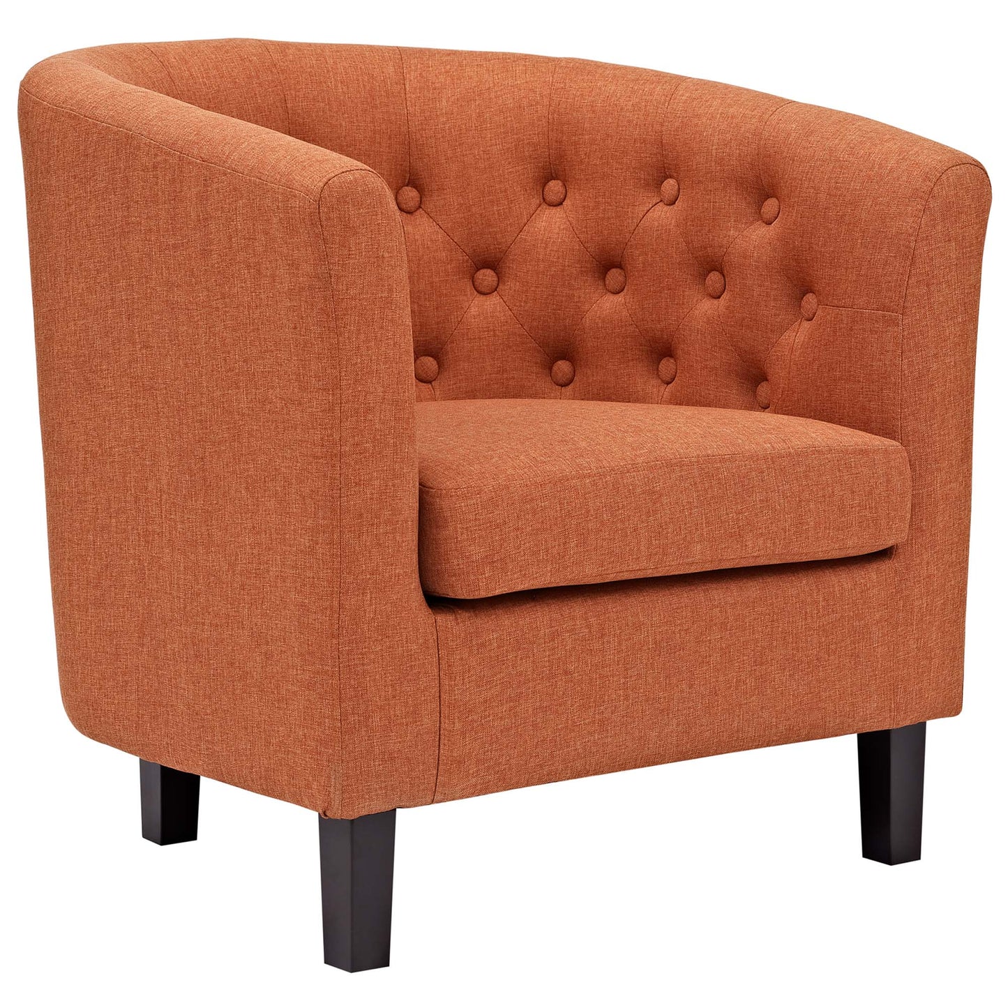 Prospect Upholstered Fabric Armchair by Modway in Orange