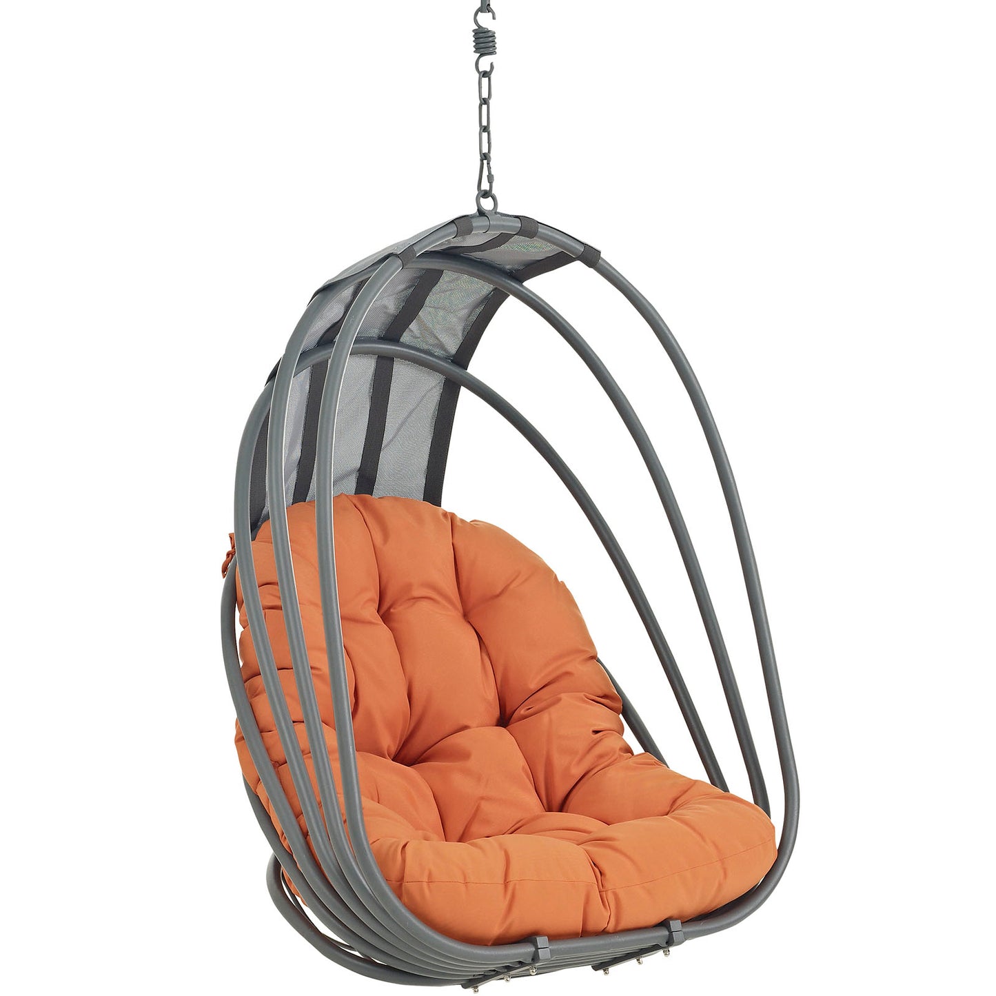 Whisk Outdoor Patio Swing Chair Without Stand by Modway in Orange