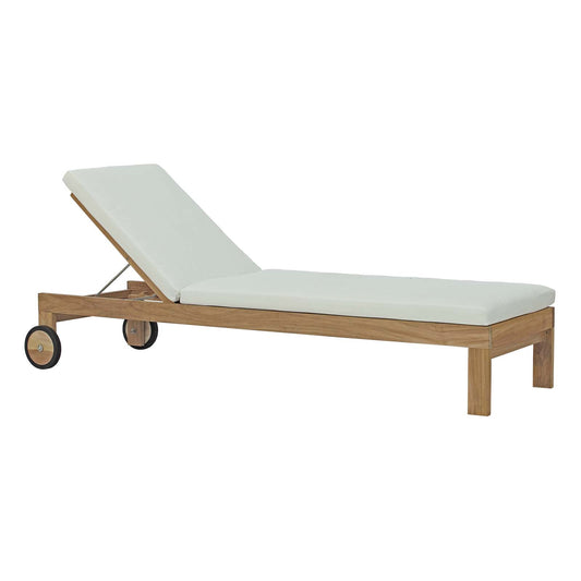 Lexmod Teak Chaise loungers