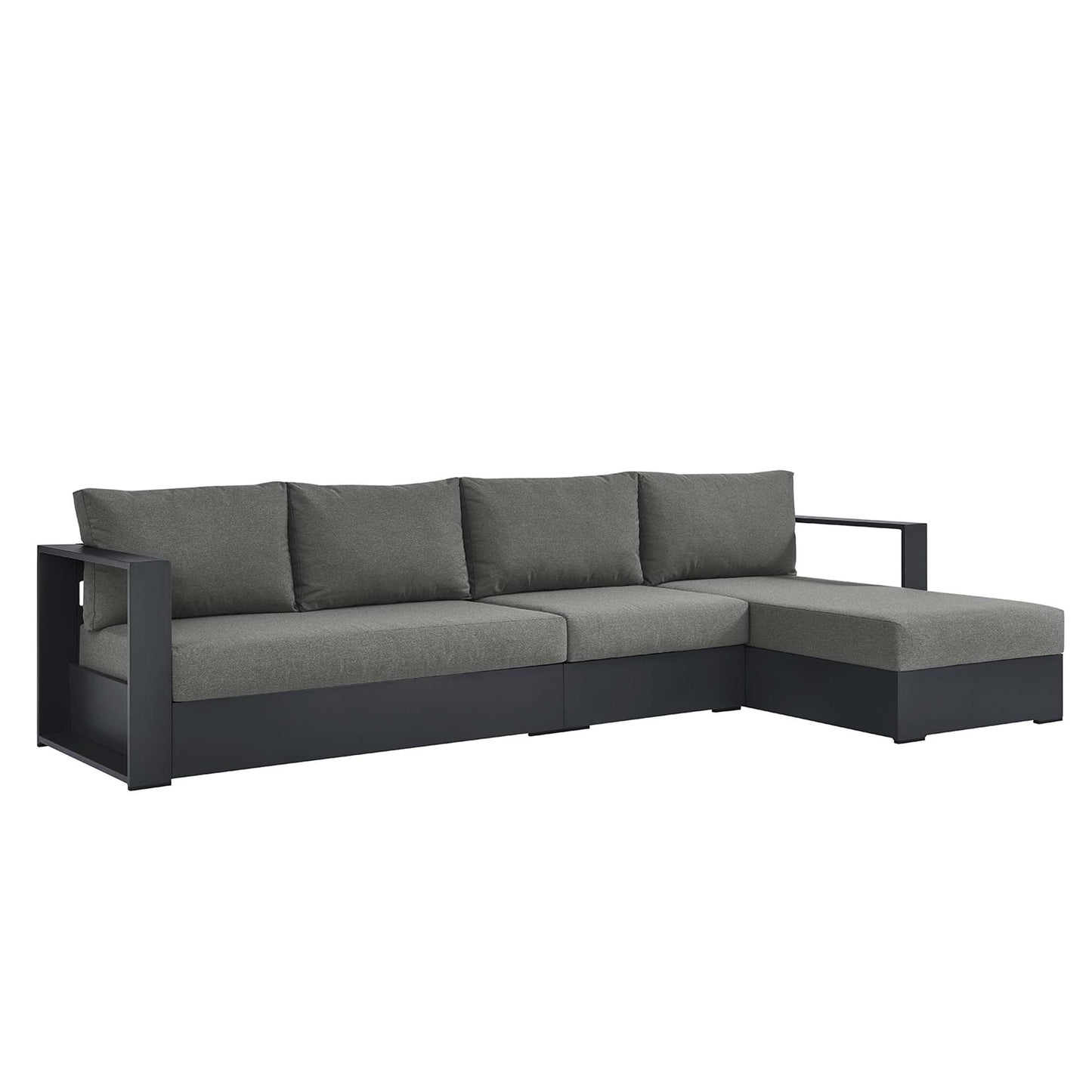 Lamod outdoor sectional - aluminum w performance cushions