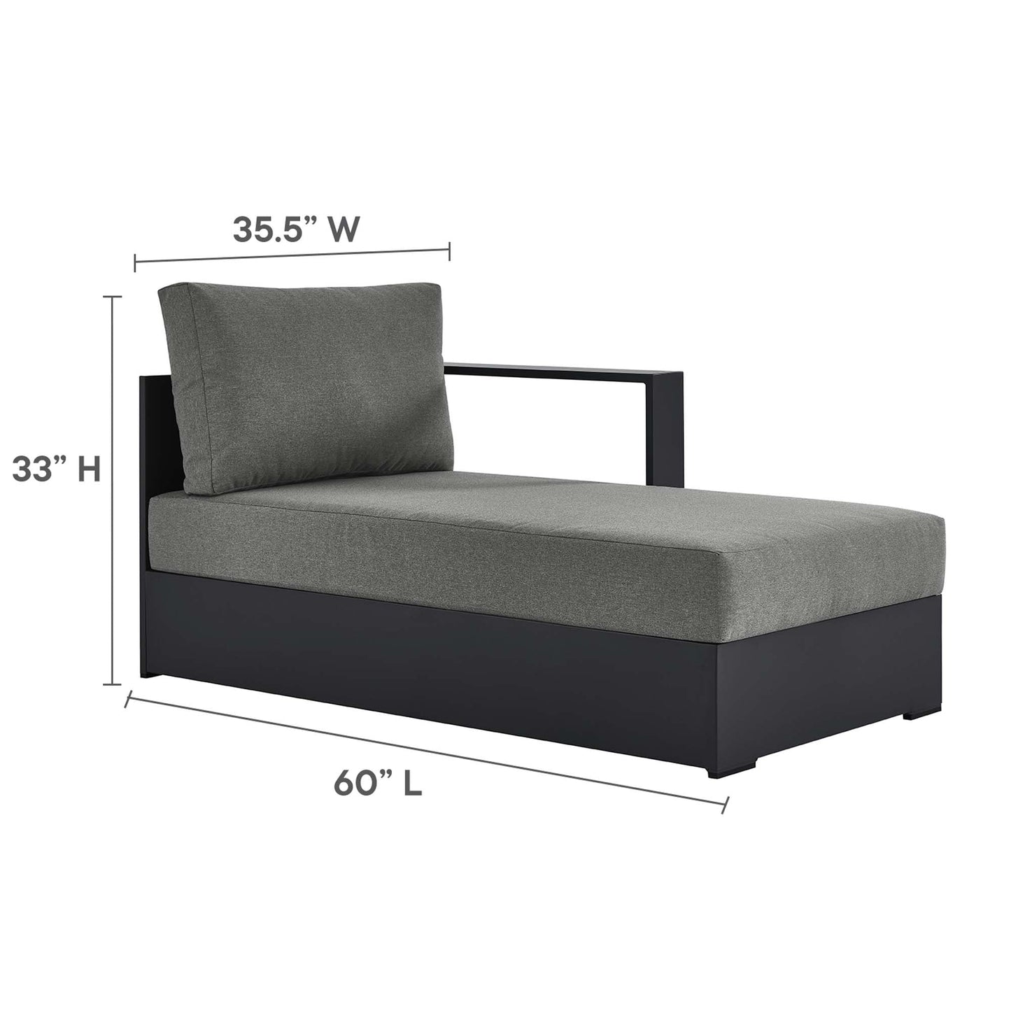 Lamod outdoor sectional - aluminum w performance cushions