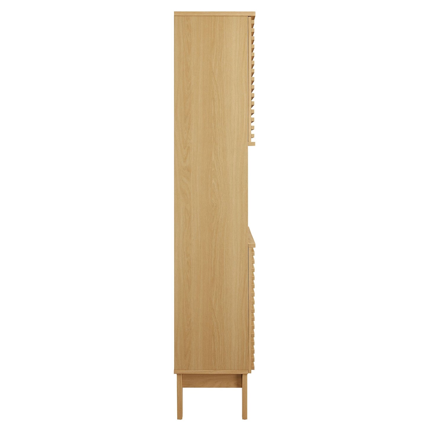 Render Tall Bathroom Storage Cabinet  in Oak