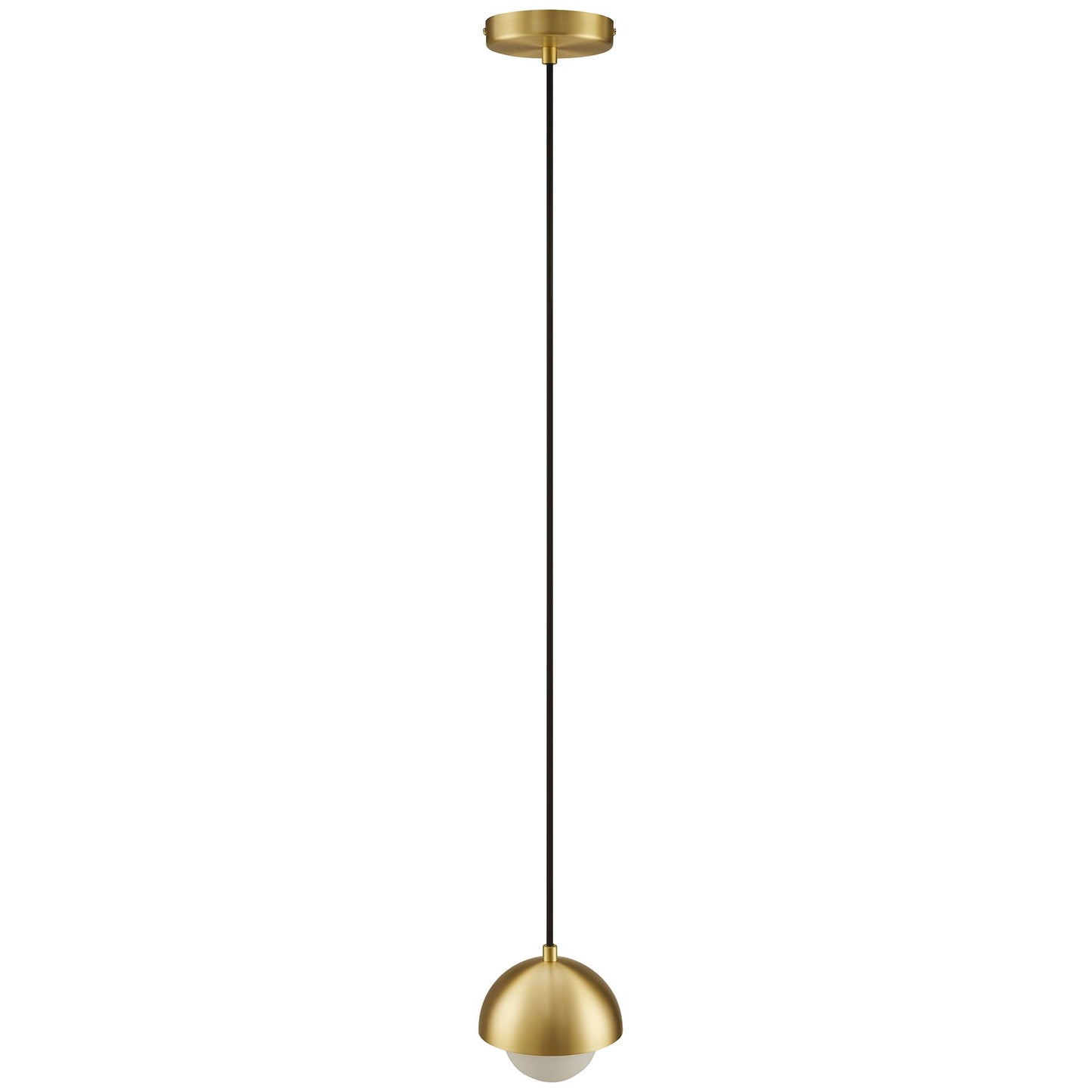 Eclipse Globe Pendant Light in Brass