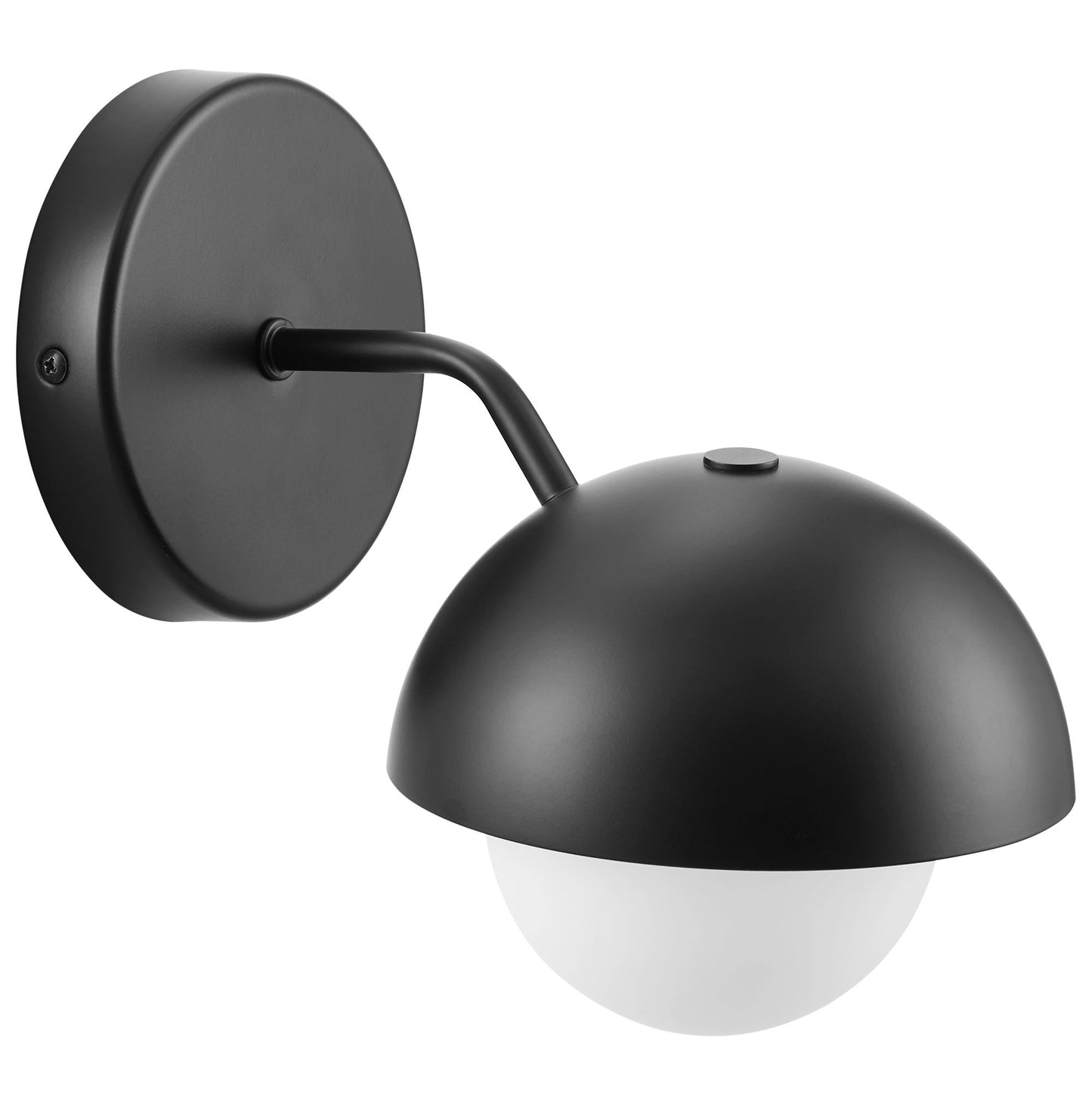 Eclipse Globe Wall Sconce in Black