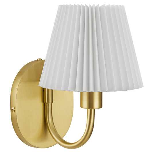 Wave Wall Sconce  in Brass