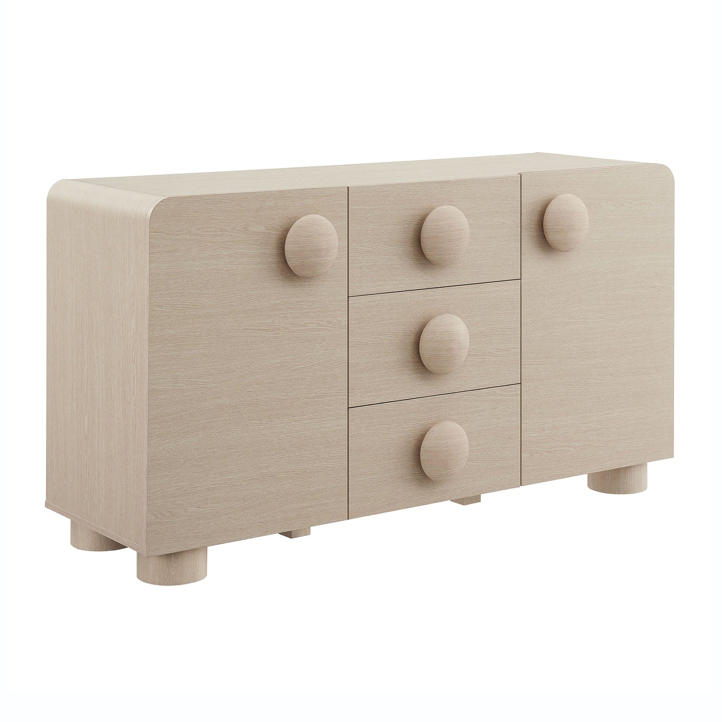 Sonnet 57" Sideboard Storage Cabinet  in Ash