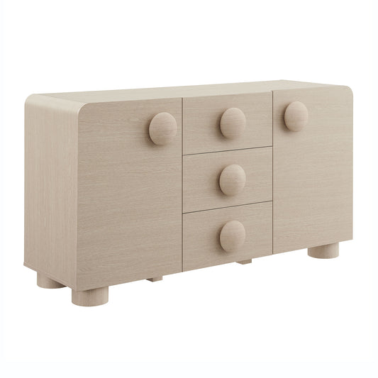 Sonnet 57" Sideboard Storage Cabinet  in Ash