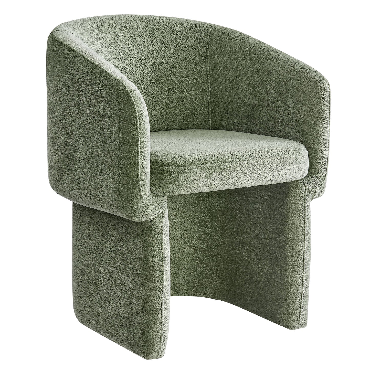 Sage Upholstered Chenille Dining Armchair
