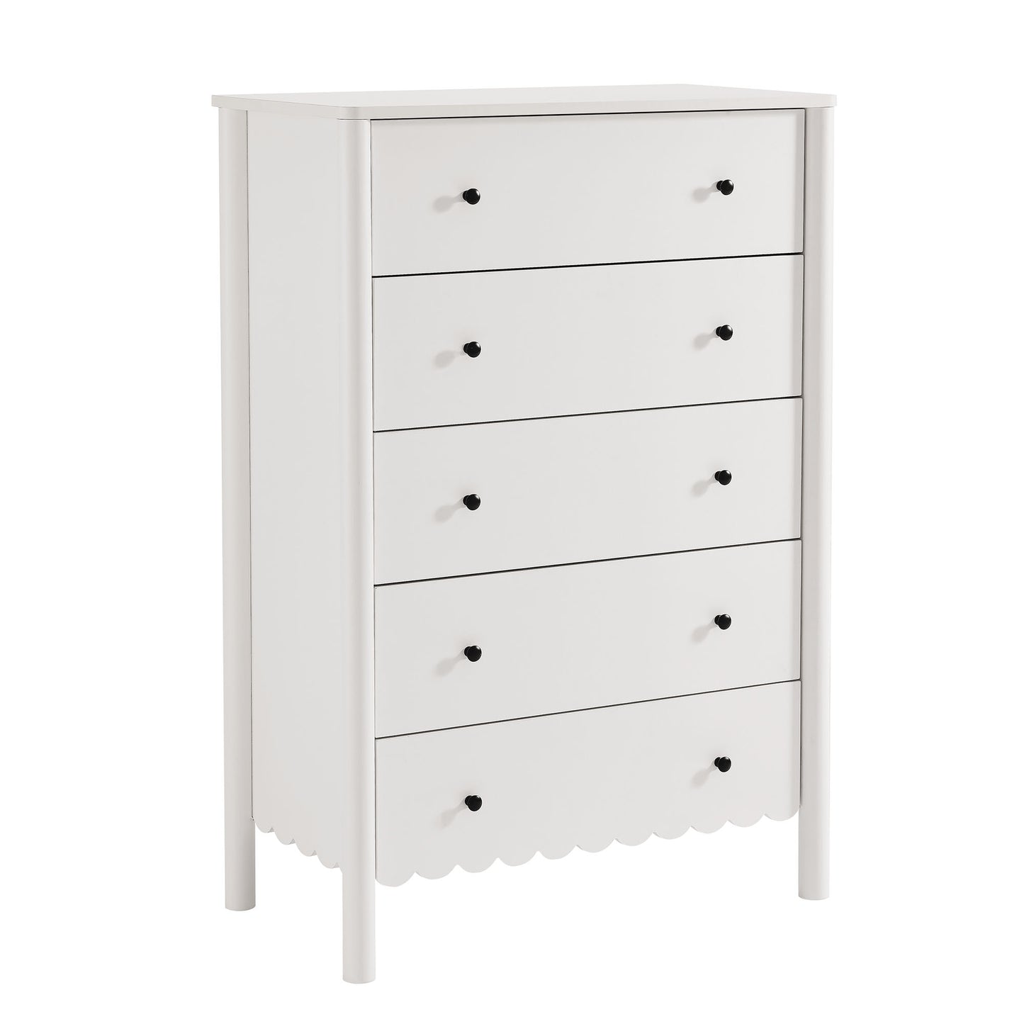 Lucine Scalloped 5-Drawer Chest