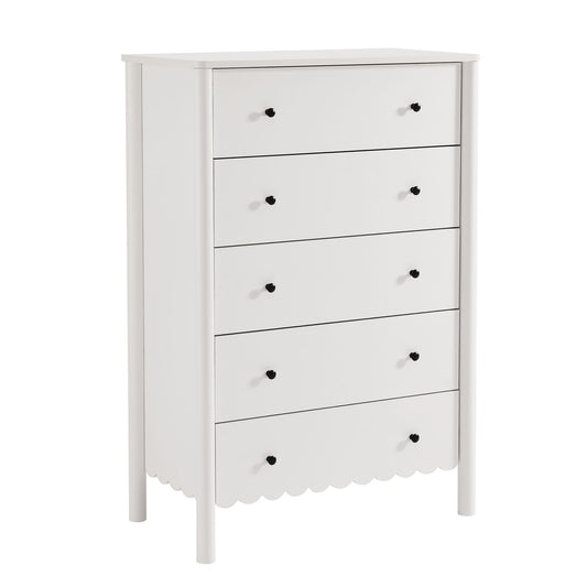 Lucine Scalloped 5-Drawer Chest