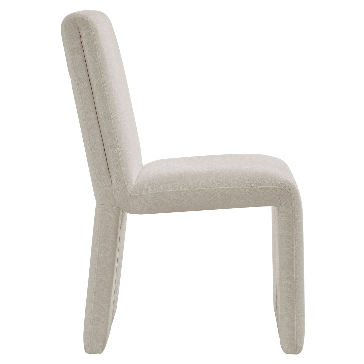 Emory Fabric Upholstered Dining Side Chair in Salt