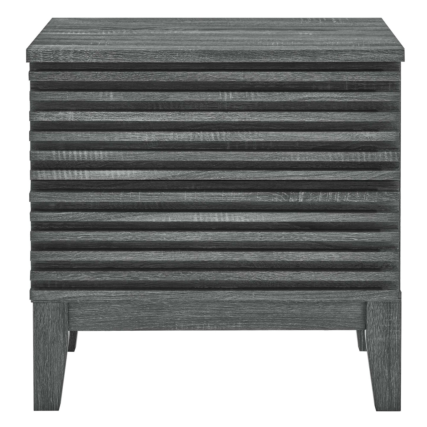 Render Two-Drawer Nightstand  in Charcoal