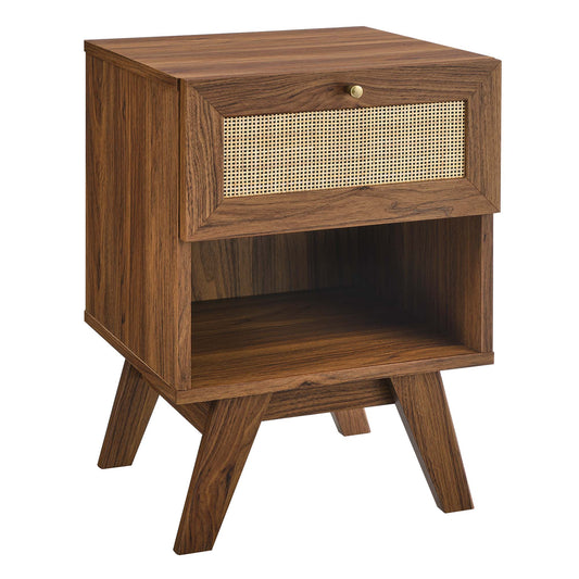 Soma 1-Drawer Nightstand  in Walnut