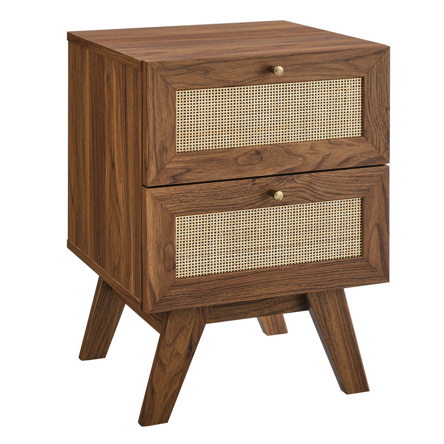Soma 2-Drawer Nightstand  in Walnut