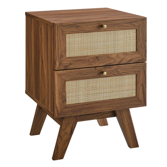 Soma 2-Drawer Nightstand  in Walnut