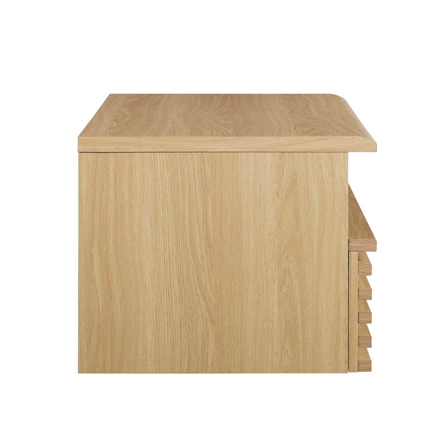 Render Wall-Mount Nightstand  in Oak