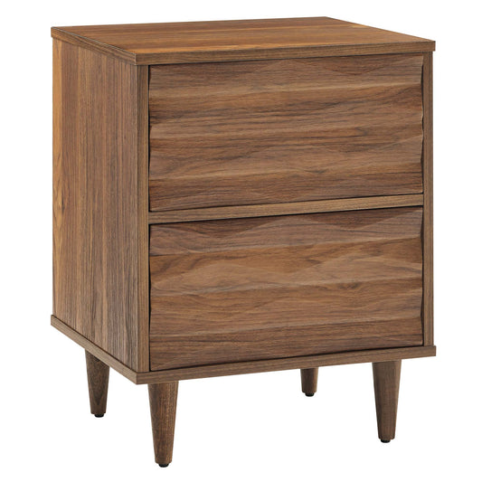 Vespera 2-Drawer Nightstand  in Walnut