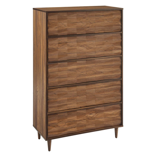 Vespera 5-Drawer Chest  in Walnut
