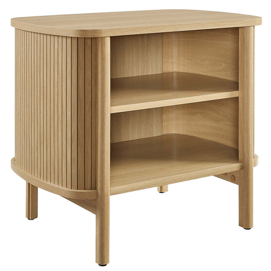Valencia Open Nightstand in Natural Oak