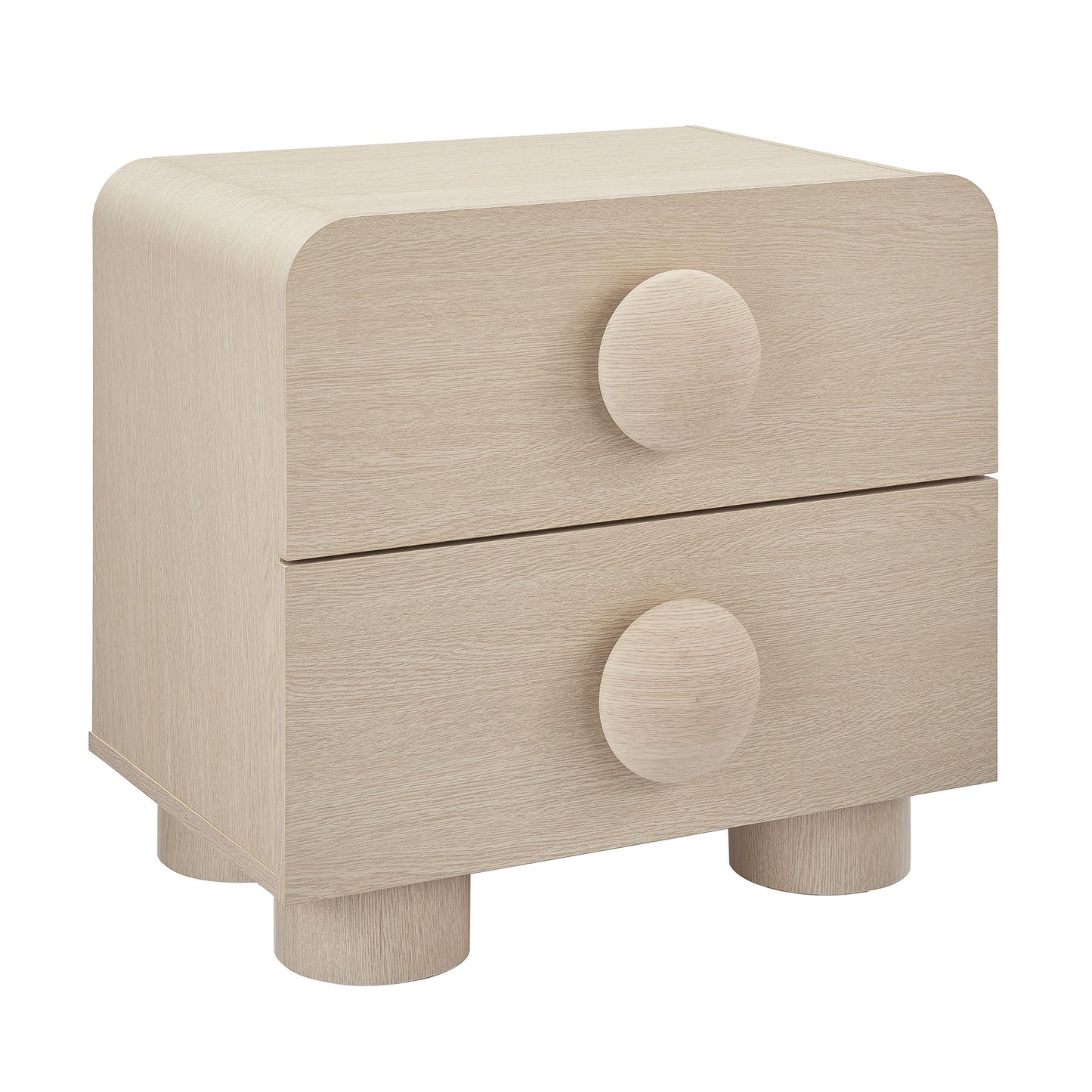 Sonnet 2-Drawer Nightstand  in Ash
