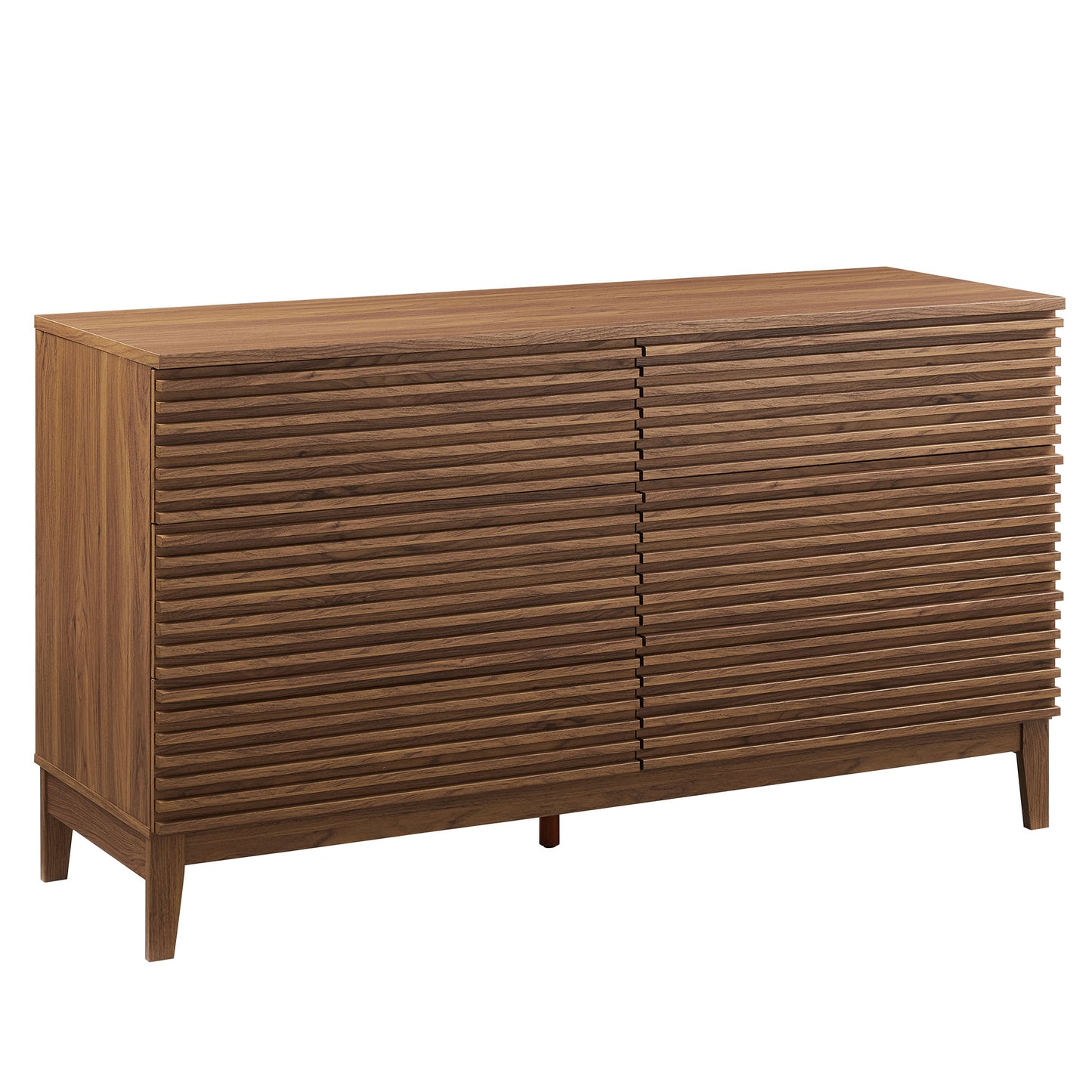 Render 63” 6-Drawer Dresser  in Walnut