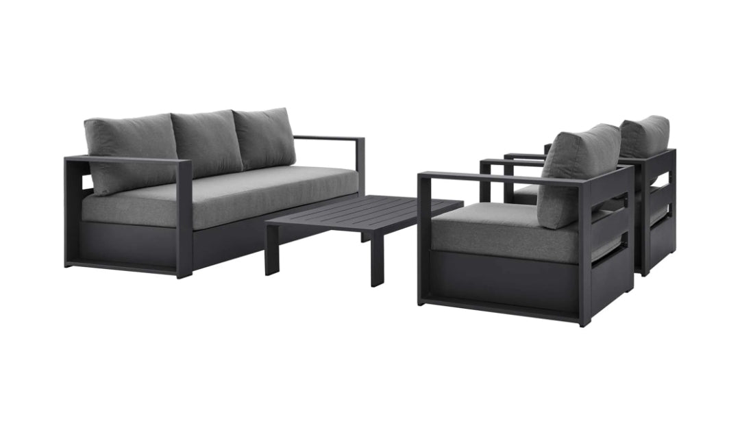 LaMod Outdoor aluminum patio Collection Set w/ cushions