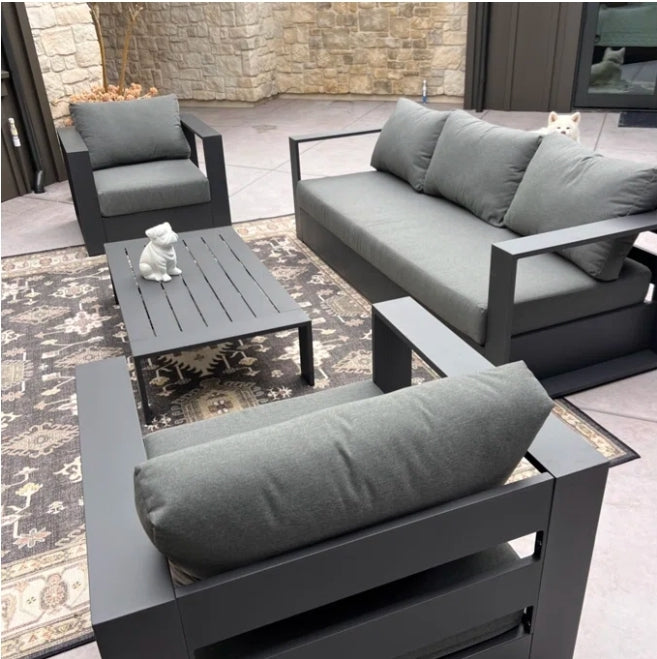 LaMod Outdoor aluminum patio Collection Set w/ cushions