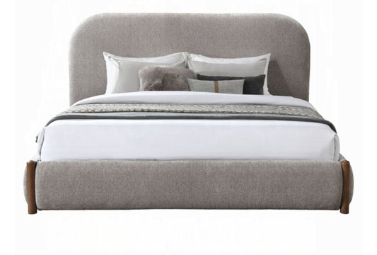 Colene Queen bed with storage upholstered in performance fabric