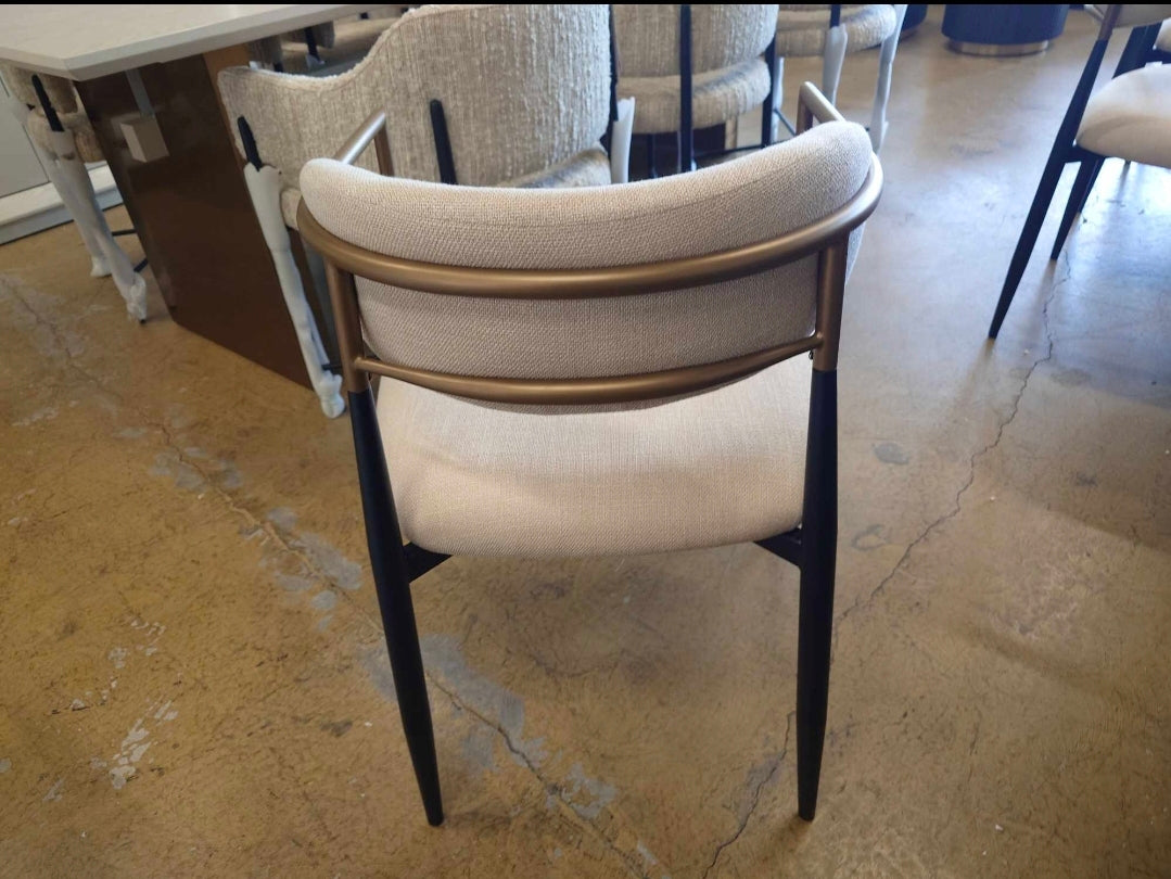 Jagger Dupe Dining chair upholstered in beige