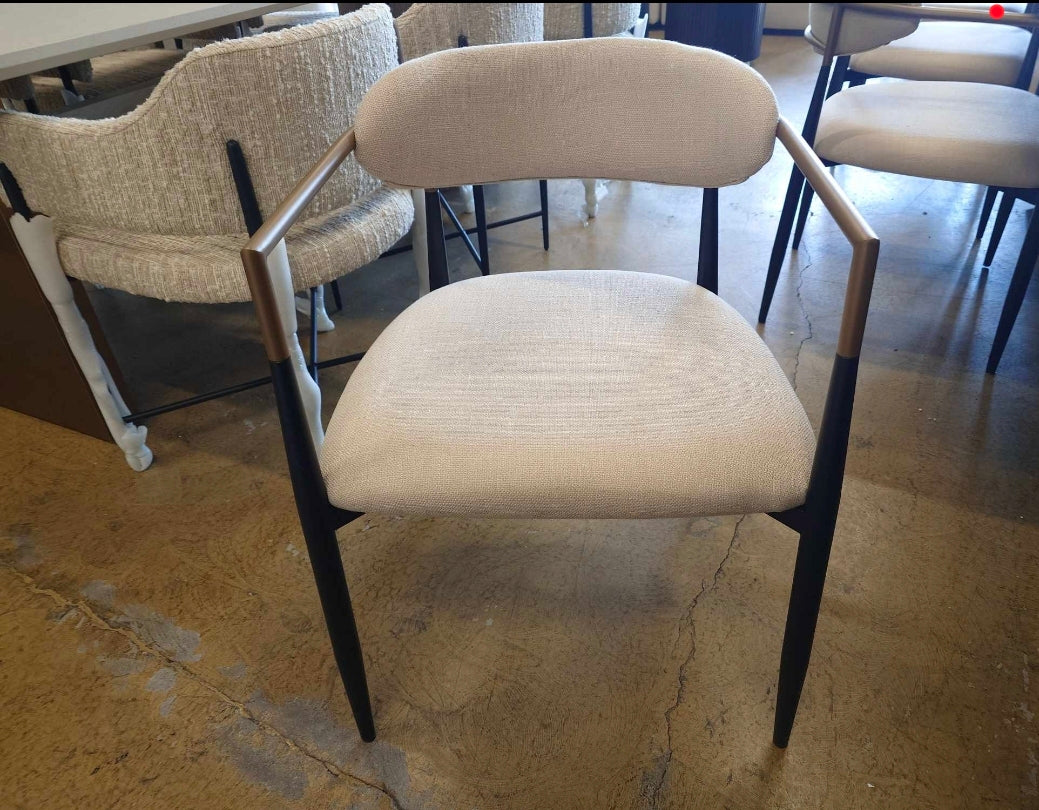 Jagger Dupe Dining chair upholstered in beige