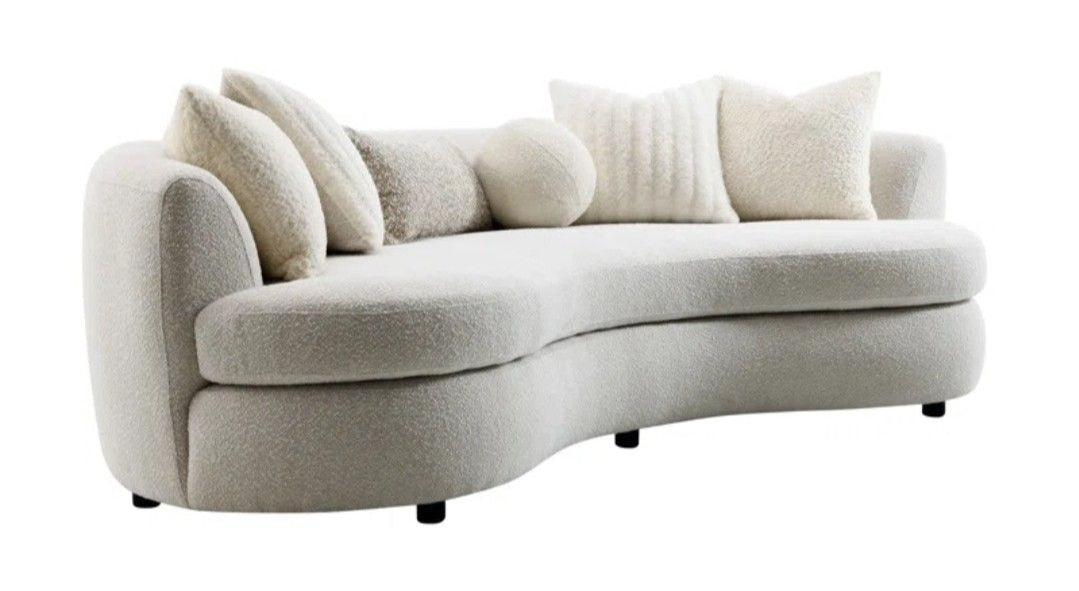 Envy ivory performance fabric with accent pillows included