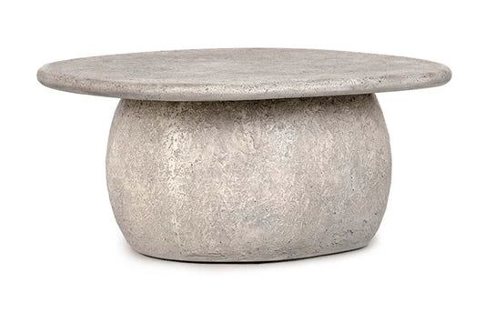 Brand New 42" Sculptural Indoor/ Outdoor irregular shaped Concrete Coffee Table