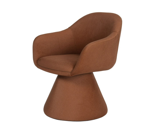 Brand New Gorgeous Fully Upholstered Dining Chair Upholstered in performance Rust velvet fabric