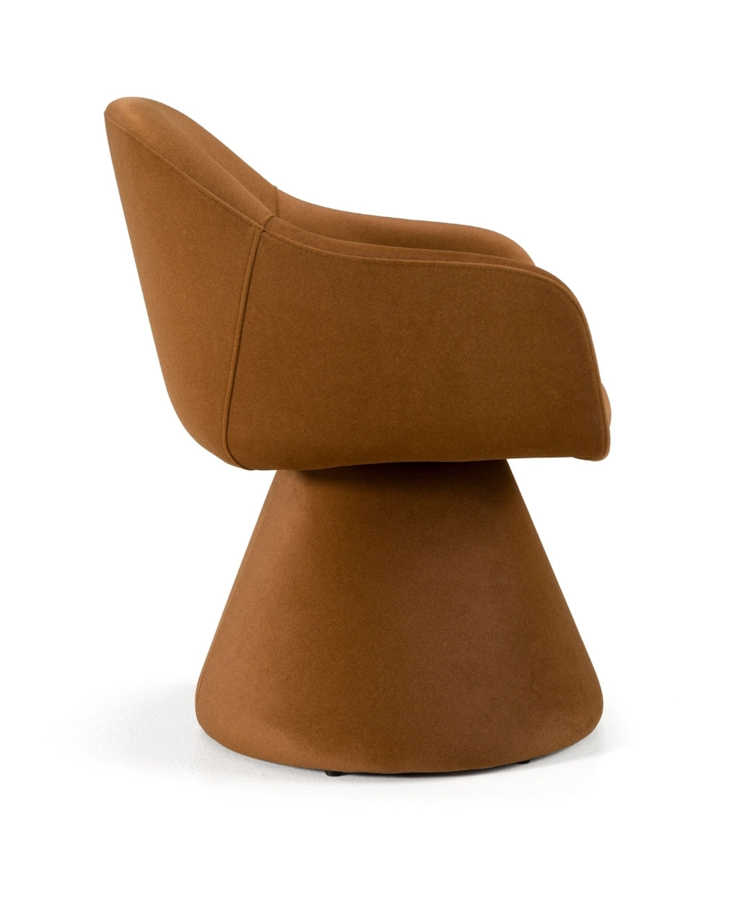Brand New Gorgeous Fully Upholstered Dining Chair Upholstered in performance Rust velvet fabric