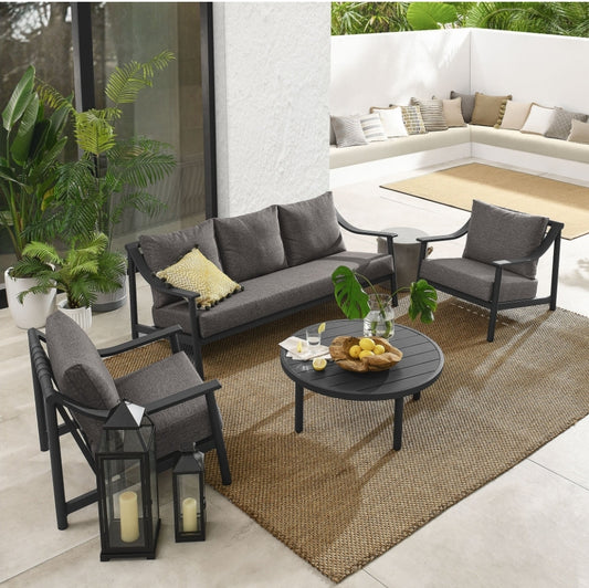 Granada Aluminum Furniture Collection - Gray Cushions