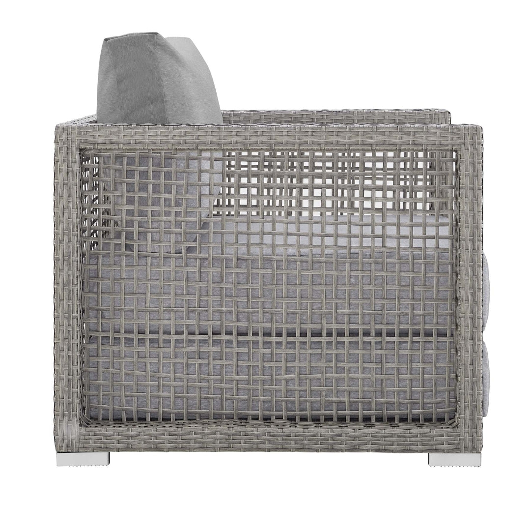 Cozymel Rattan Collection - Gray cushions