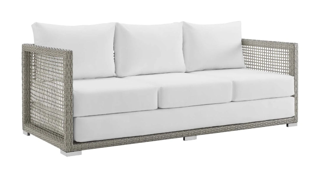 Cozymel Rattan Collection - white cushions