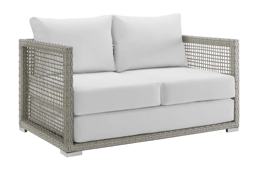 Cozymel Rattan Collection - white cushions